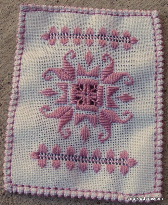 fancy embroidered hem