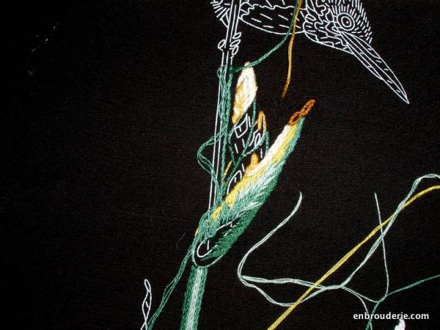 long and short stitch embroidery